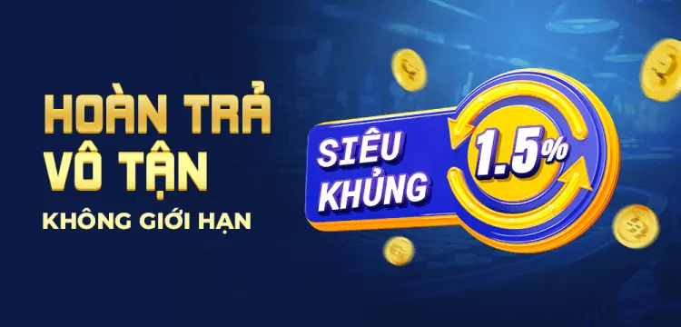 Dabet khuyến mãi hoàn trả không giới hạn tới 1.5%