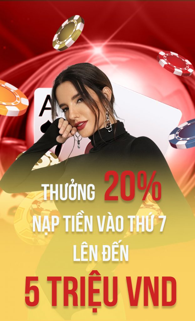 dabet khuyến mãi tặng thưởng 20% nạp tiền vào thứ 7